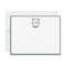 Vintage Monogram Personalized Flat Note Card