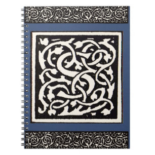 Vintage Monogram S Art Nouveau Letter Notebook