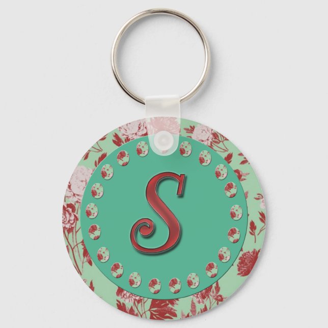 Vintage Monogram S Keychain (Front)