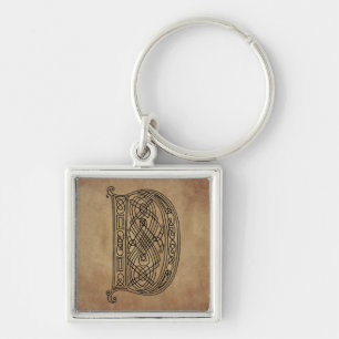 Vintage Monogram The Letter D Keychain