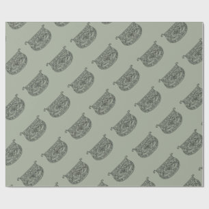 Vintage Monogram The Letter D Wrapping Paper