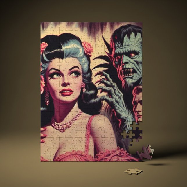 Vintage Monster Horror Girl  Jigsaw Puzzle (Creator Uploaded)