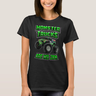 Vintage Monster Truck Are My Jam Truck Boys Birthd T-Shirt