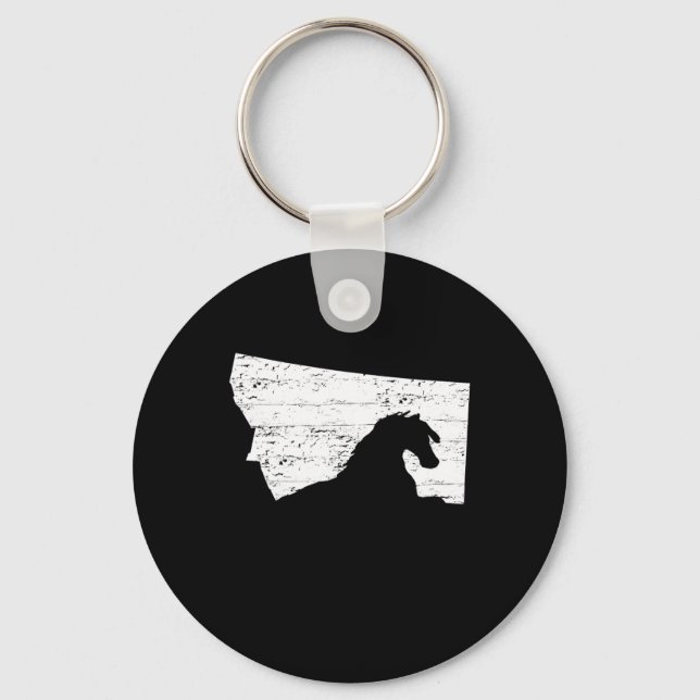 Vintage Montana Horse Riders  Keychain (Front)
