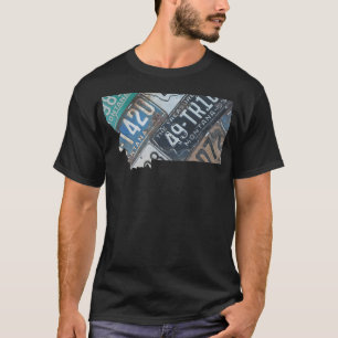 Vintage Montana License Plates T-Shirt