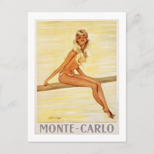 Vintage Monte Carlo, Monaco - Postcard (Front)