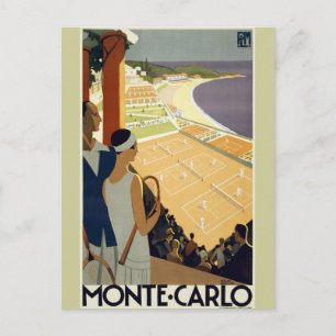 Vintage Monte Carlo Monaco Travel Postcard