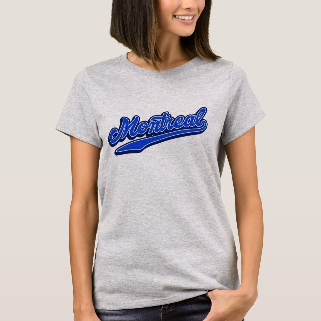 Vintage Montreal T-Shirt – Retro City Baseball (Front)