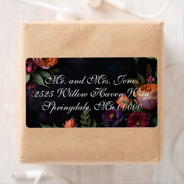 Vintage moody floral boho roses (En situation)