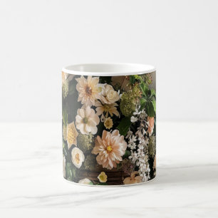 Vintage Moody Floral Botanical Ceramic Coffee Mug
