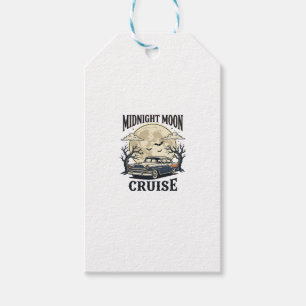 Vintage Moon Car Gothic Classic Auto Halloween Des Gift Tags