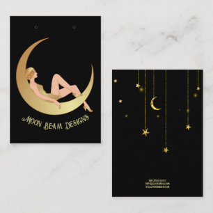 Vintage Moon Earring Card