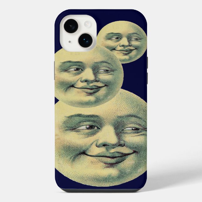 Vintage Moon iPhone Case (Back)