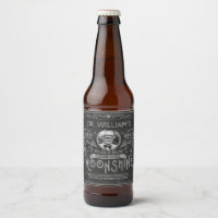 Vintage Moonshine Hillbilly Medicine Custom Grey