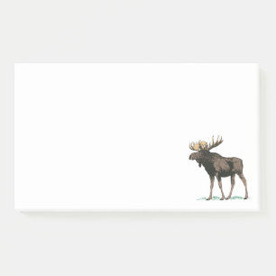 Vintage Moose Illustration Post-it Notes