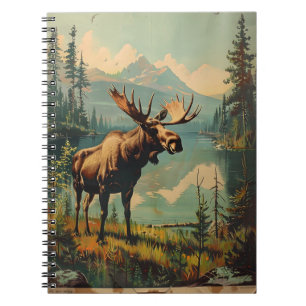 Vintage Moose Notebook
