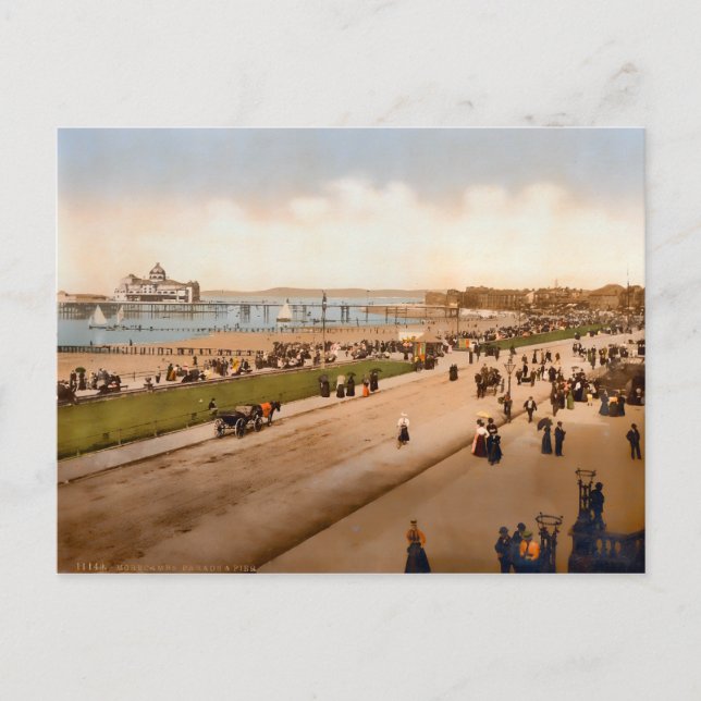 Vintage Morecambe Lancashire England Postcard (Front)