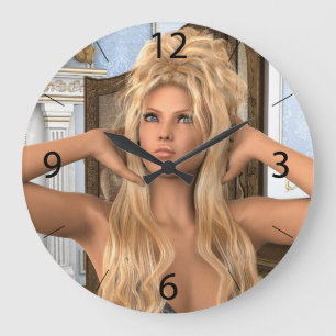 Vintage Morning Large Clock