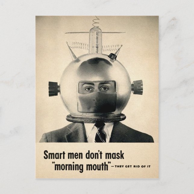 Vintage Morning Mouth Ad Postcard (Front)