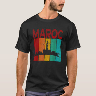 Vintage Morocco  I Love Morocco Map Morocco Soccer T-Shirt
