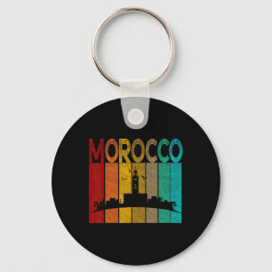 Vintage Morocco Shirt, I Love Morocco Map Morocco Keychain