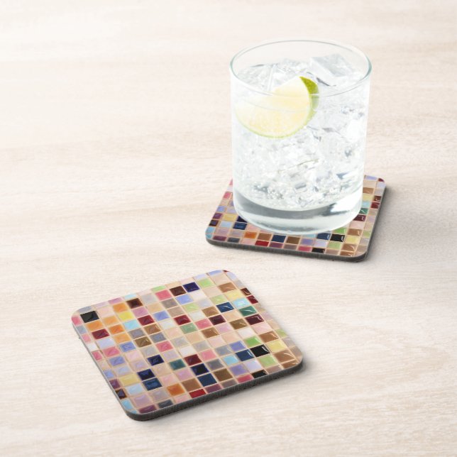 Vintage Mosaic Tiles Photo Coaster (Right Side)