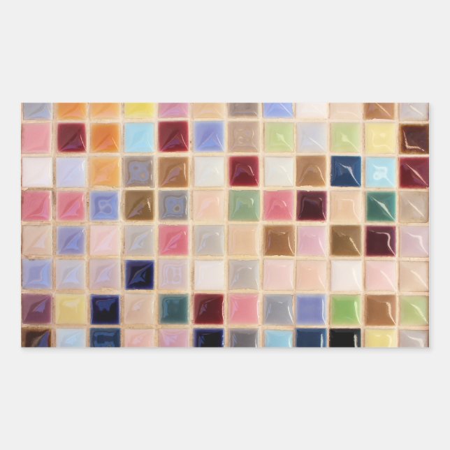 Vintage Mosaic Tiles Sticker (Front)