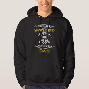 Vintage Most Important Call Me Dad Funny Welder Da Hoodie