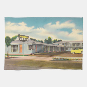 Vintage Motel, Golden West Lodge Hotel with Palms Kitchen Towel