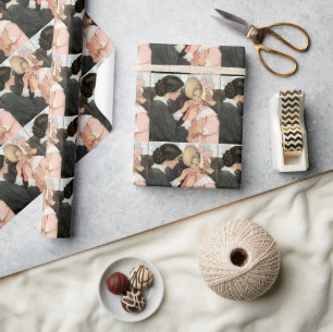 Vintage Mother and Child by Jessie Willcox Smith Wrapping Paper