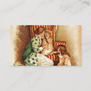 Vintage Mother and Children - Mother's Day Business Card