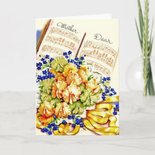 Vintage Mother Birthday Greeting Card