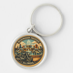 Vintage Mother Road Cruiser Milestone Memorabilia Keychain