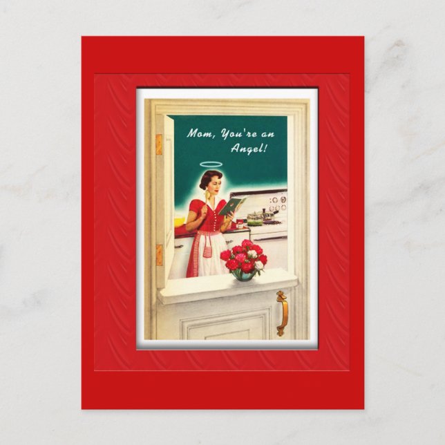Vintage Mother's Day Angel Postcard (Front)
