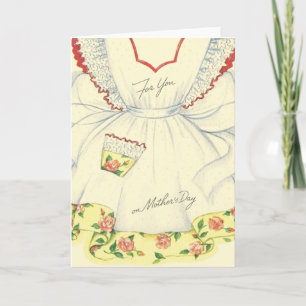 Vintage Mother's Day Apron Greeting Card