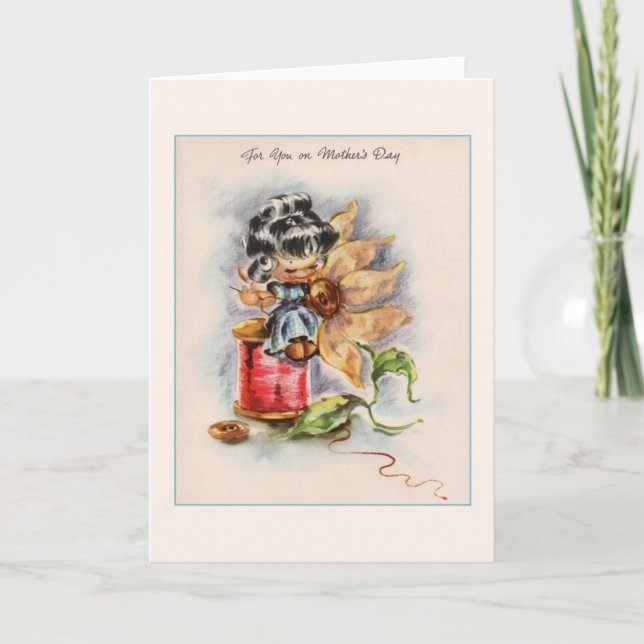 Vintage Mother's Day Greeting Card (Front)