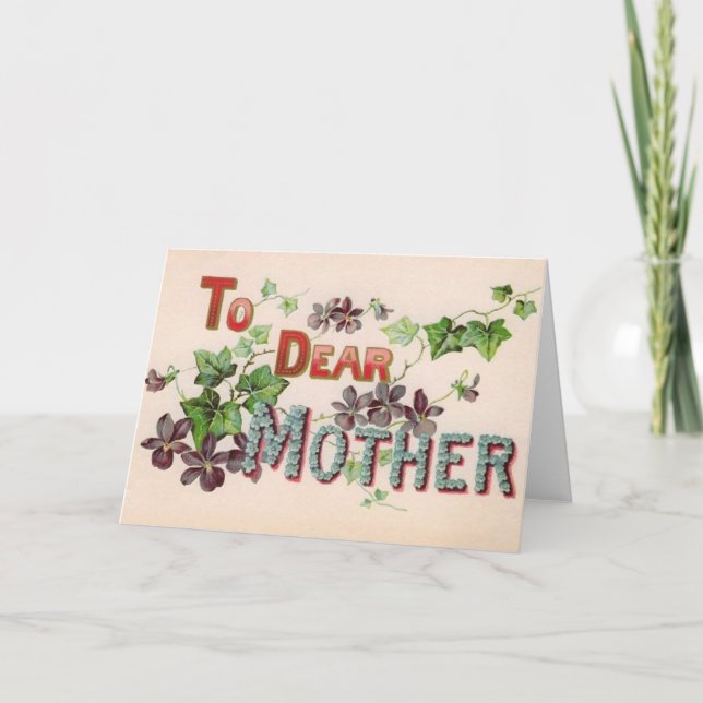 Vintage Mother's Day Greeting Card (Front)