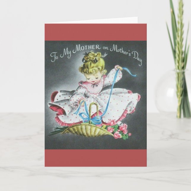 Vintage Mother's Day Greeting Card (Front)