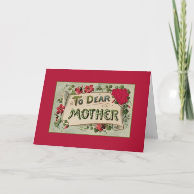 Vintage Mother's Day Greeting Card (Front)