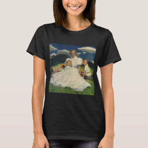 Vintage Mother's Day, Mom with Children T-Shirt