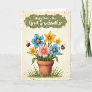 Vintage Mothers Day Print Card
