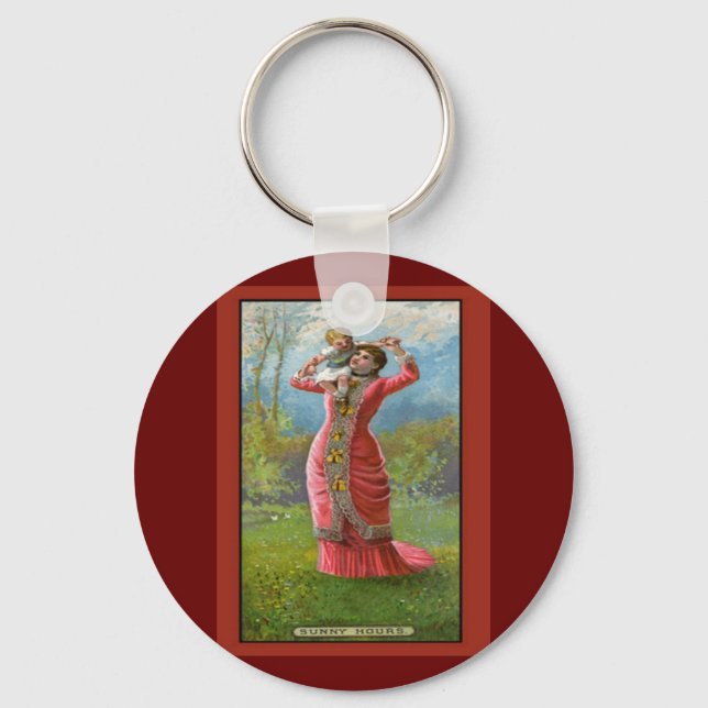 Vintage Mother's Day Sunny Hours Keychain (Front)