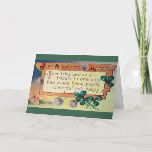 Vintage Mother's Day Tribute Greeting Card