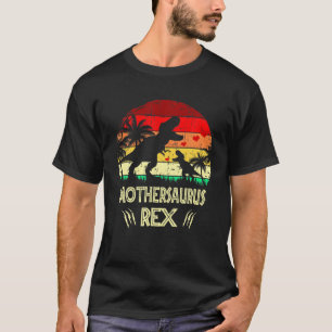 Vintage Mothersaurus Rex Dinosaur Funny Rex Mother T-Shirt