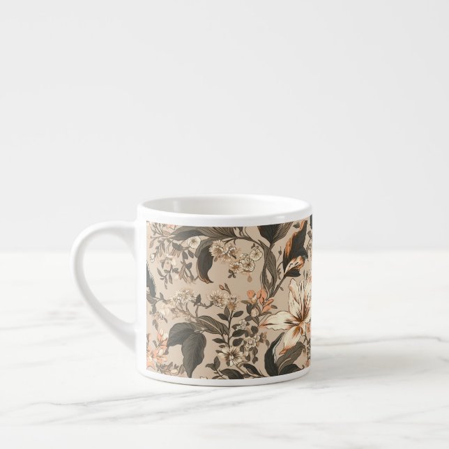 Vintage motif floral spécialité Mug (Gauche)