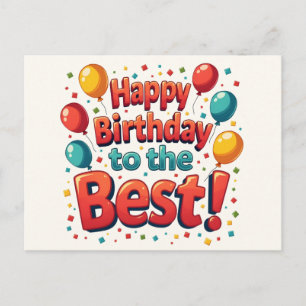 Vintage Motivational Happy birthday wishes Holiday Postcard