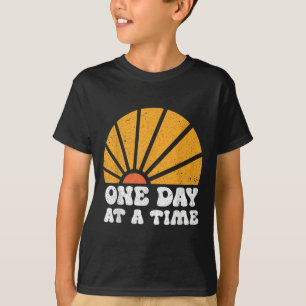 Vintage Motivational One Day At A Time Insrational T-Shirt