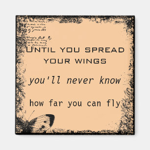 Vintage Motivational Quote Magnet