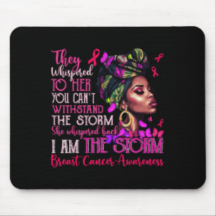 Vintage Motivational Suprt Breast Cancer Awareness Mouse Pad