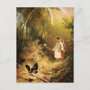 Vintage Motive - Butterfly Catcher Postcard